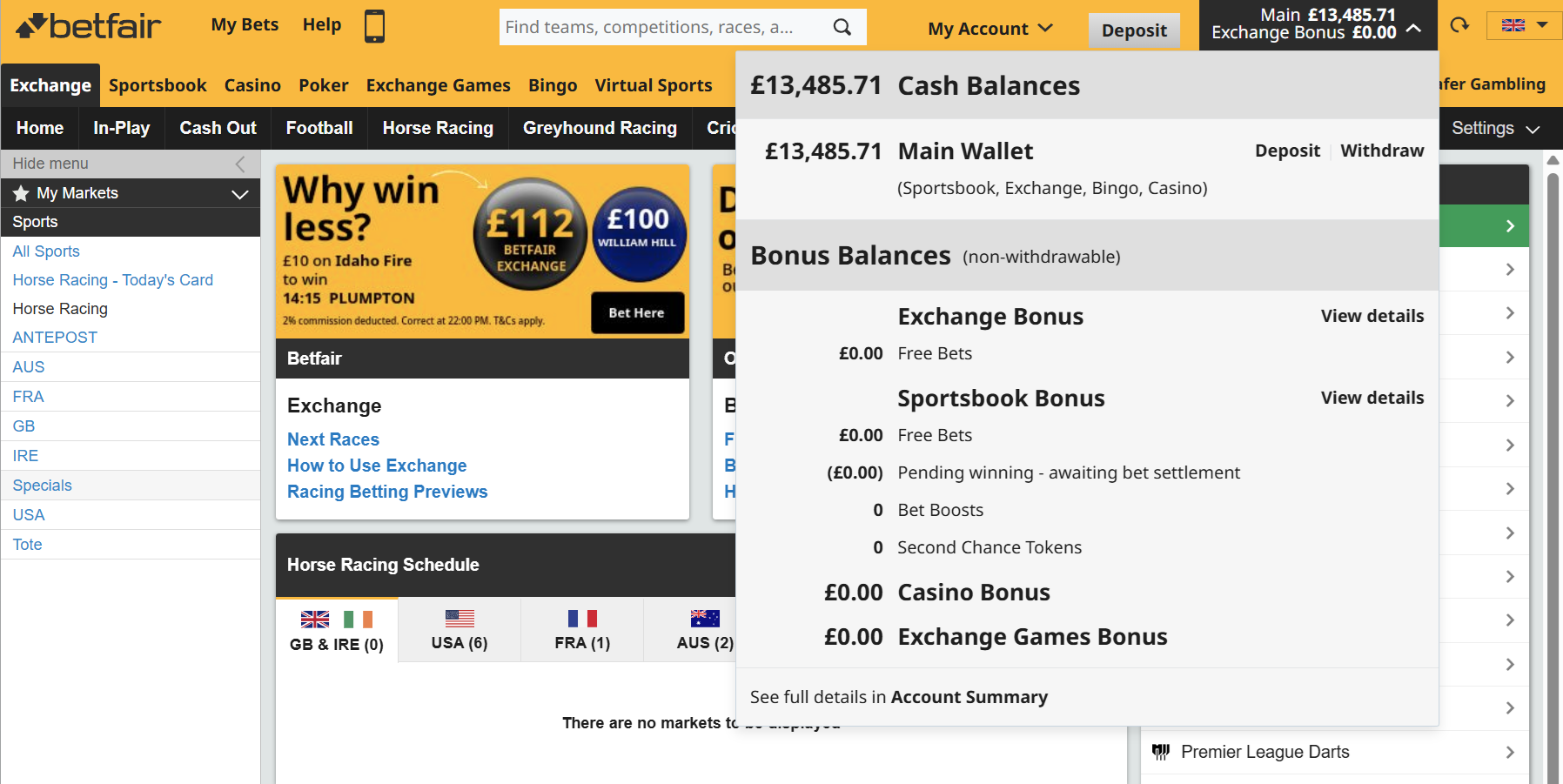 Actual Betting Slips